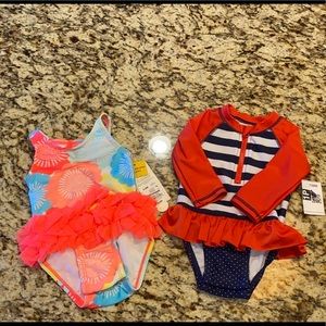 Cat & Jack 3-6 Months Swim Suits